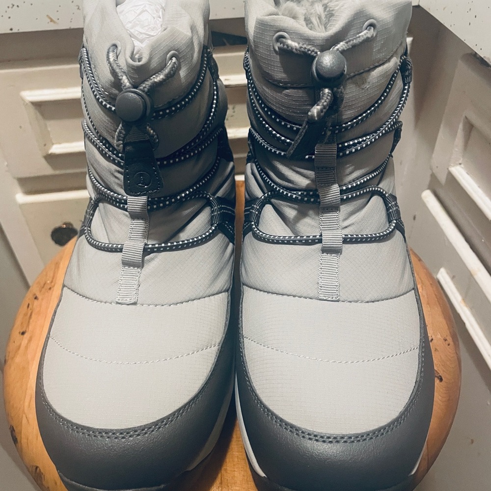 Lands' End Gray Winter & Rain Boots